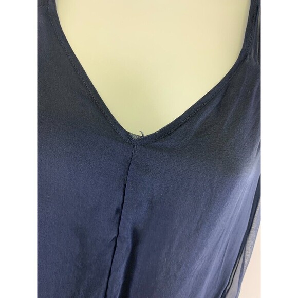 Sundance Silk Slip Dress Cap Sleeves Drawstring Midi Lined Sheer Womens Medium - Picture 9 of 16